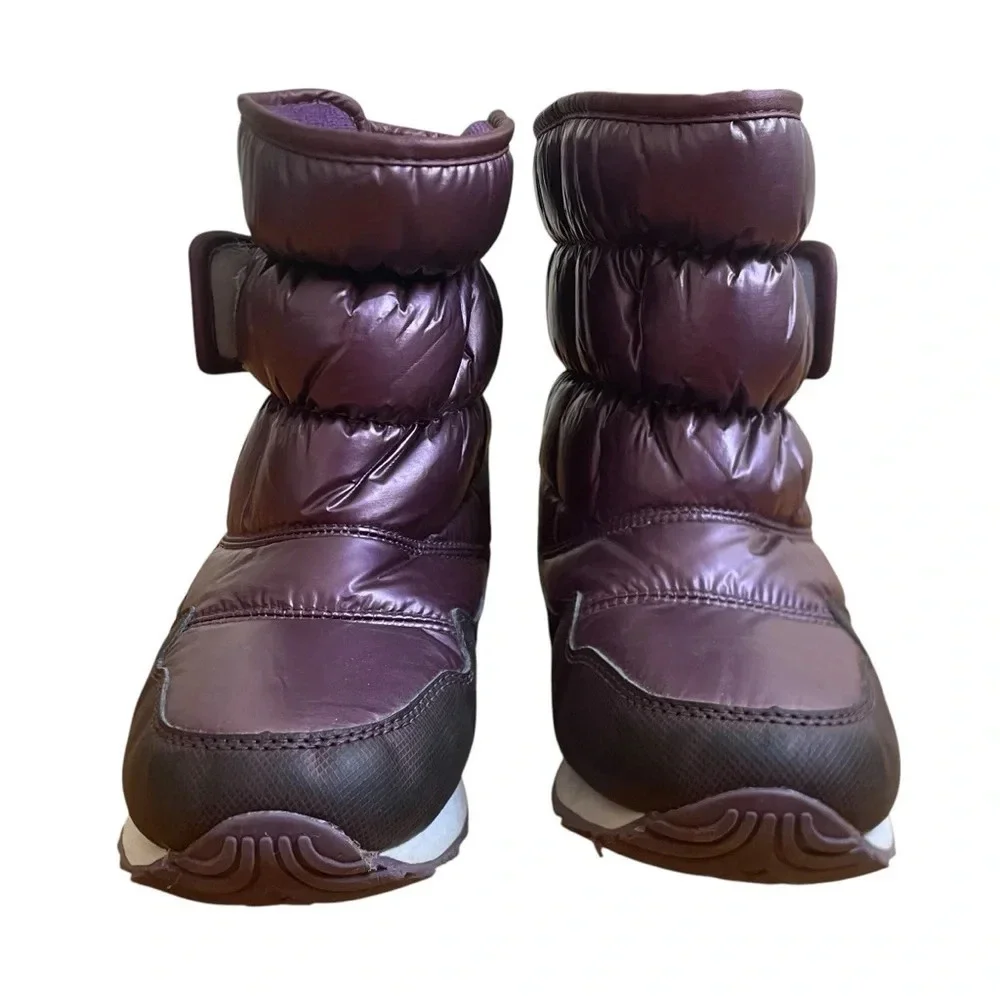 HabiBear Purple Winter Snow Boots Faux Fur Lined Size 7 Outdoor Waterproof